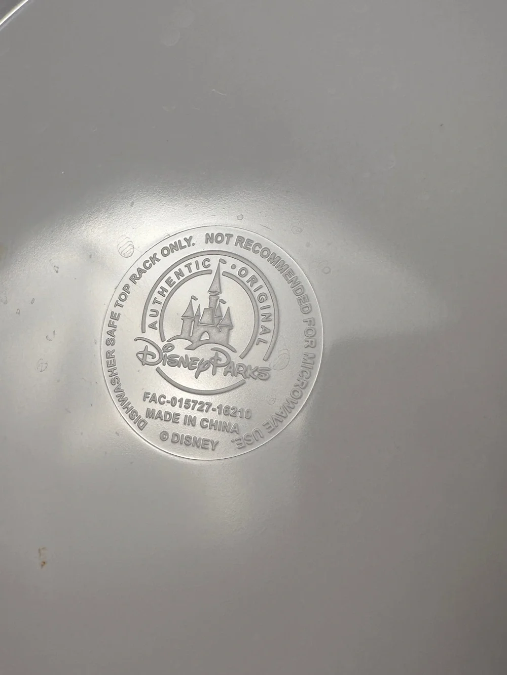 10 Disney Vintage Map EUC White Melamine Plates with Castle Logo